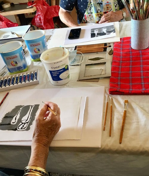 Painting Sessions at Egret & the Owl Book Café Stanford