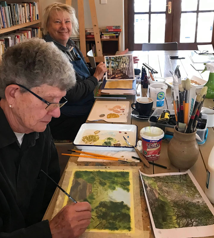 Painting classes in Stanford with Tracy Algar