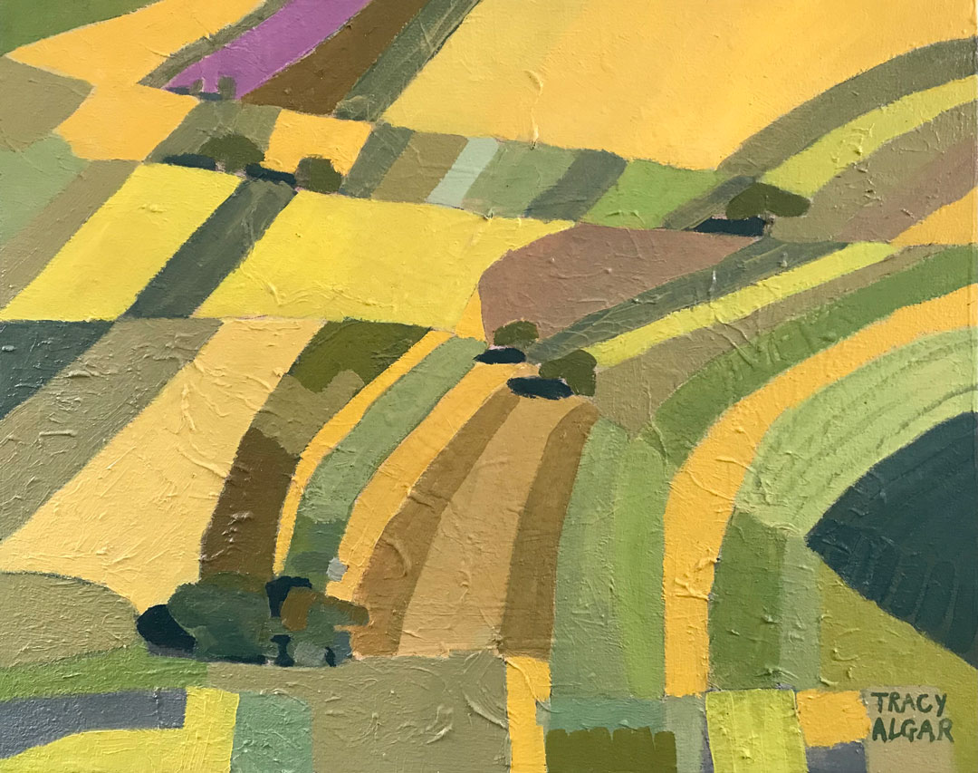 Overberg Yellow oil on canvas Tracy Algar