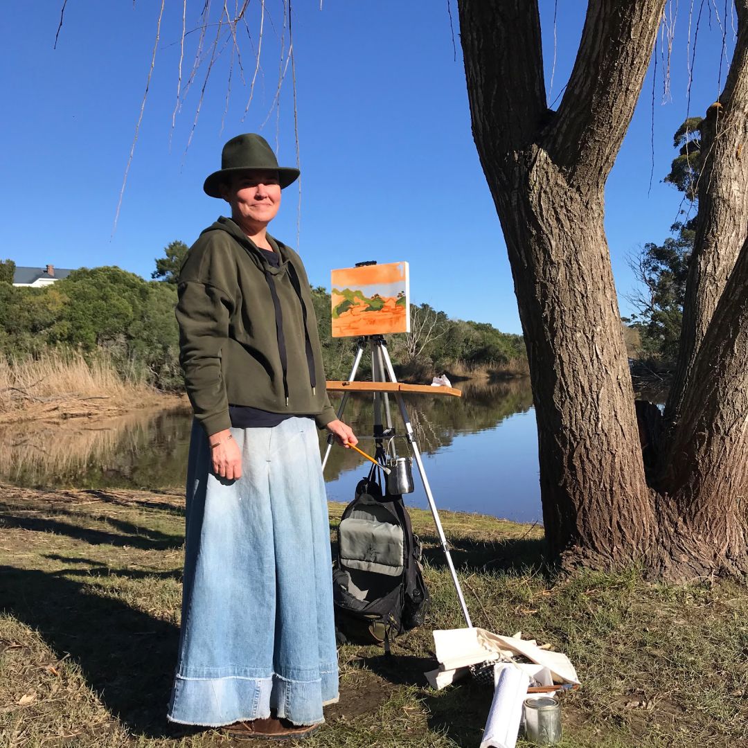 Home page profile Tracy Algar plein air painter