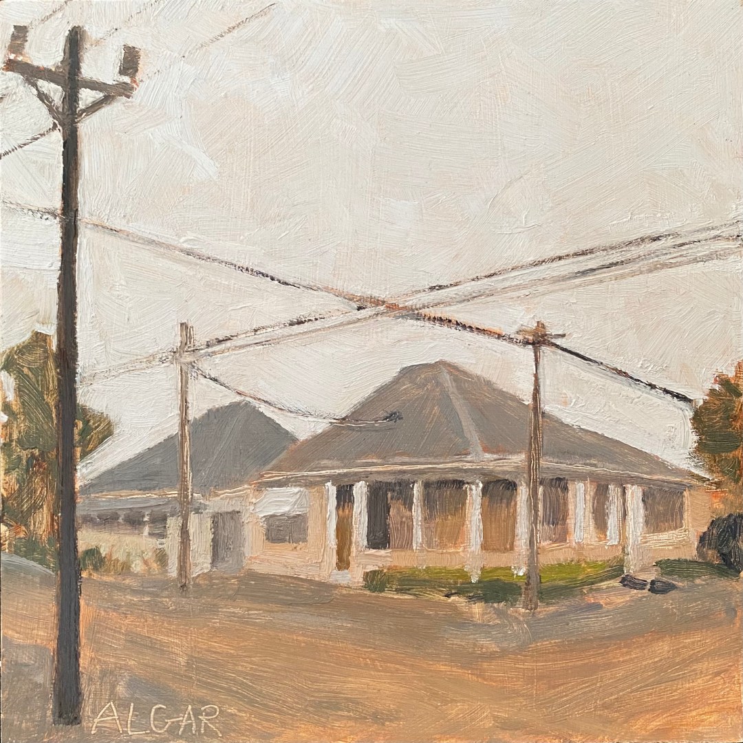 Overcast in Aberdeen © Tracy Algar - Overcast in Aberdeen - original oil painting - Aberdeen Karoo landscape
